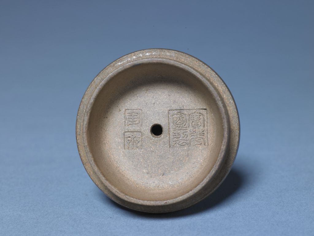 图片[2]-Yixing Kiln Pottery Room Style Purple Sand Flat Pot-China Archive
